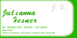 julianna hesner business card